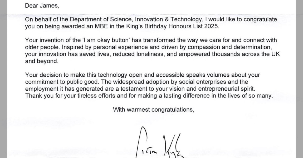 Letter from Secretary of State