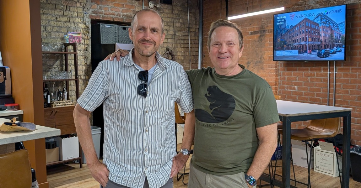 James Batchelor MBE founder of Alertacall and Mark Miller COO of Constellation Software and Executive Chairman Volaris