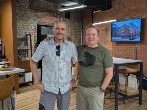 James Batchelor MBE founder of Alertacall and Mark Miller COO of Constellation Software and Executive Chairman Volaris