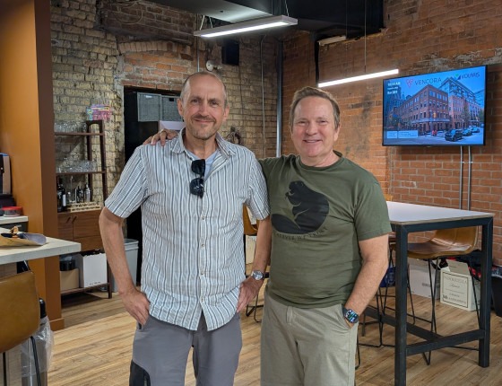 James Batchelor MBE founder of Alertacall and Mark Miller COO of Constellation Software and Executive Chairman Volaris